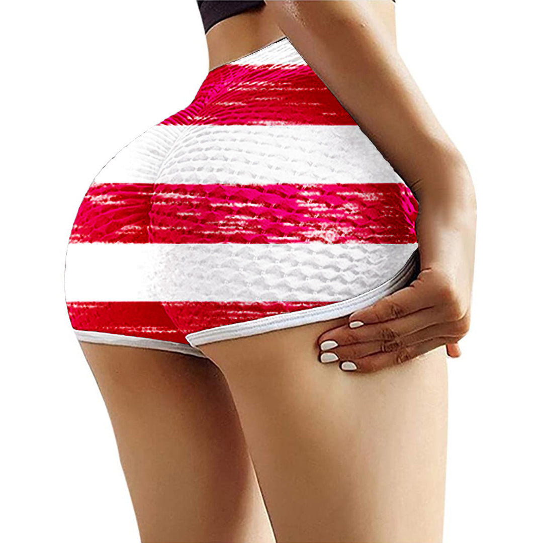 Dame Patriotiske Højtaljede Shorts Stilla