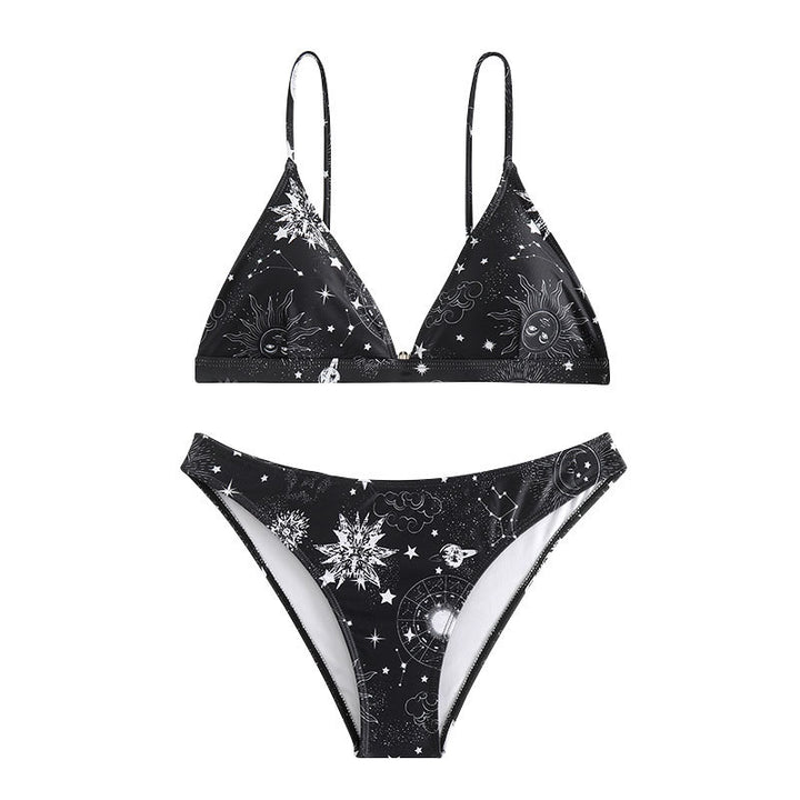 Dame triangel-bikini med legende stjernedesign Skovae