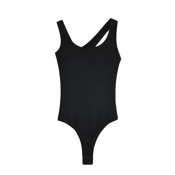 Dame Sporty bodysuit med asymmetrisk strop-design og høj kvalitets strækmateriale Stilla