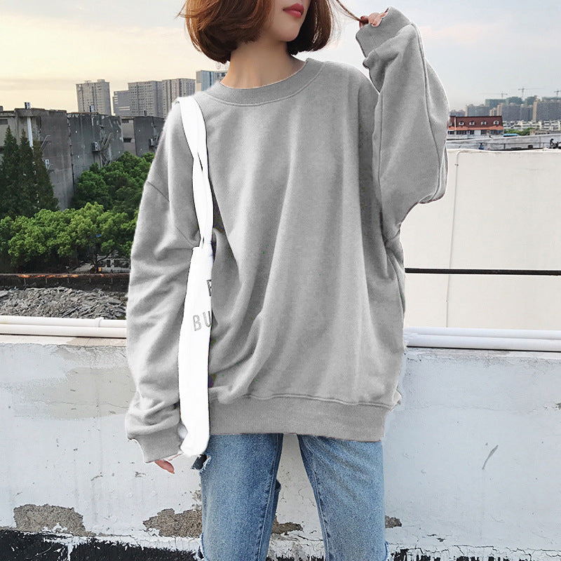 Dame Oversized Relaxed Fit Fleece Sweatshirt Stilla