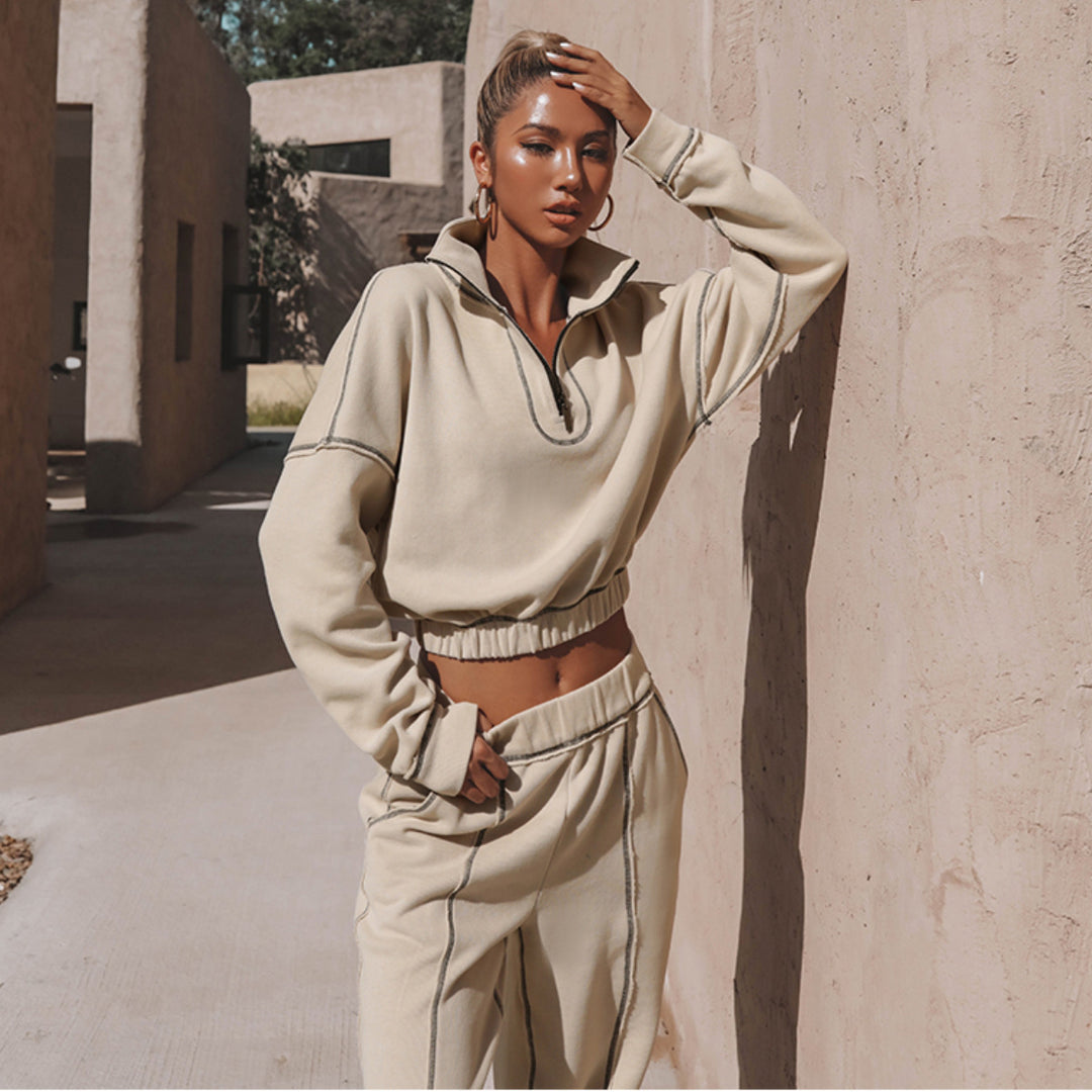 Dame moderigtig og tidssvarende cropped sweater Stilla