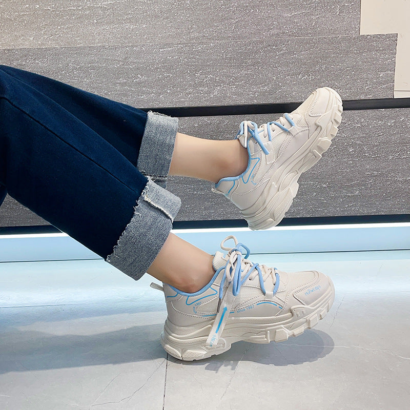 Dame sporty sneakers med skridsikker sål og åndbar overfladestruktur Stilla