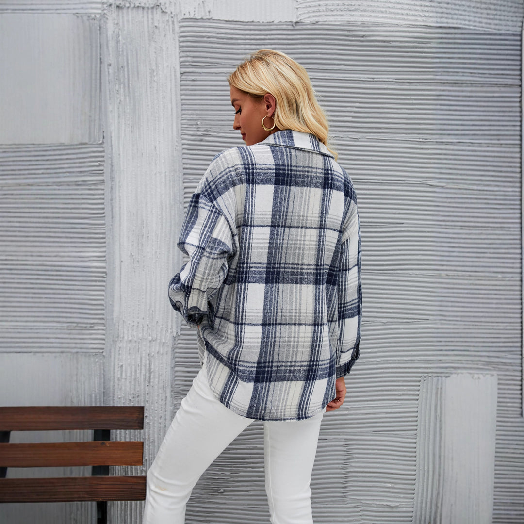 Dame ternet overshirt lavet af kvalitets flanel med praktiske lommer Skovae