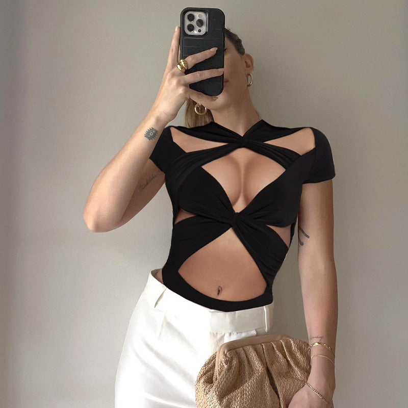 Dame Cut-Out Crop-Top Skovae