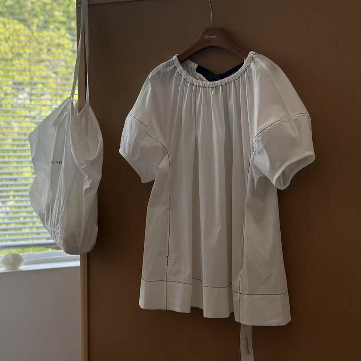 Femme Elegante Puffærmer Bluse Stilla