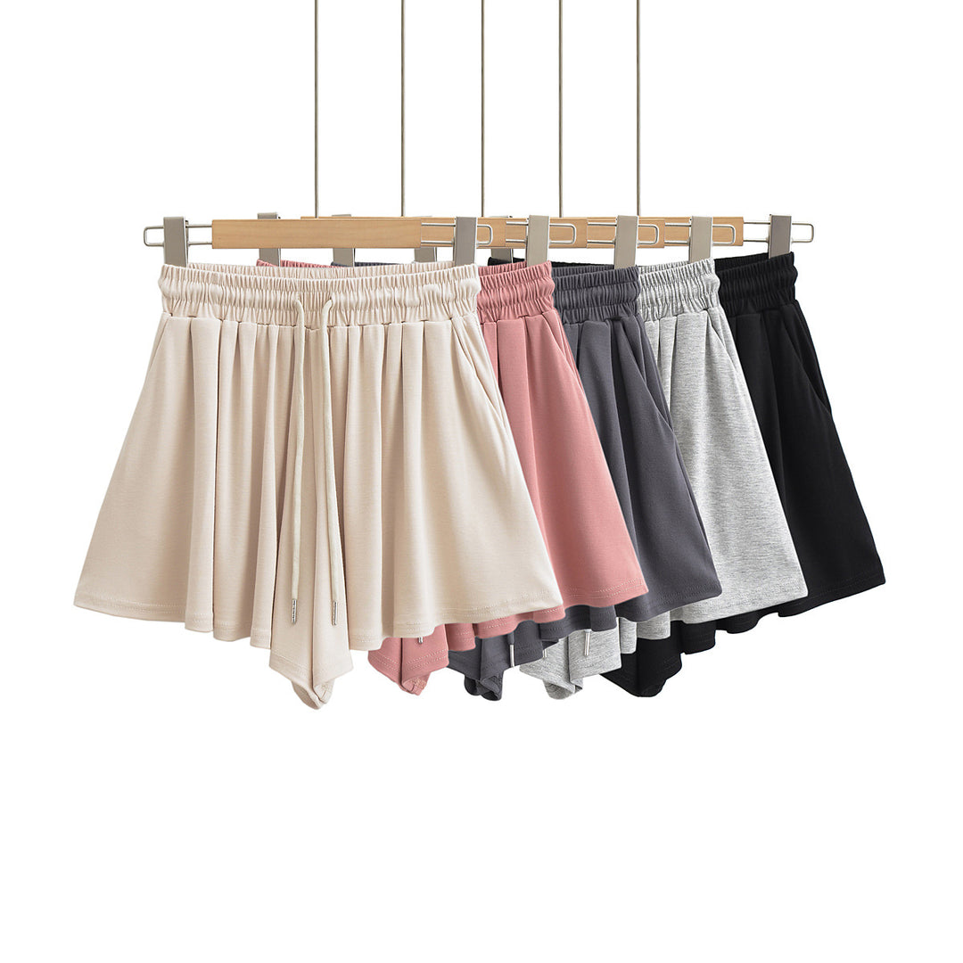 Dame Sportslige Fritidsbukser med elegant Faltenstruktur og elastisk Talje Stilla