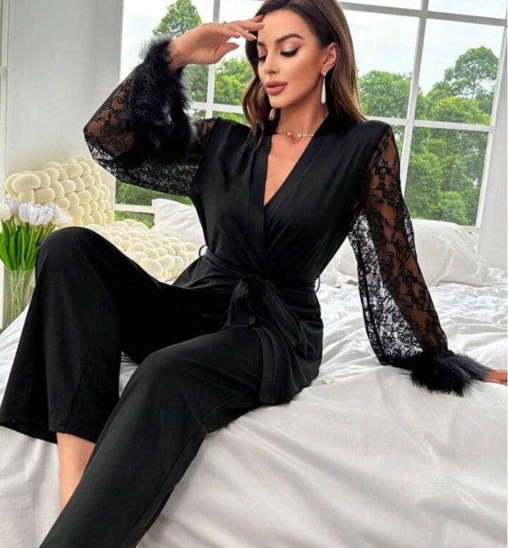 Dame elegant Kimono med spidsærmer Stilla