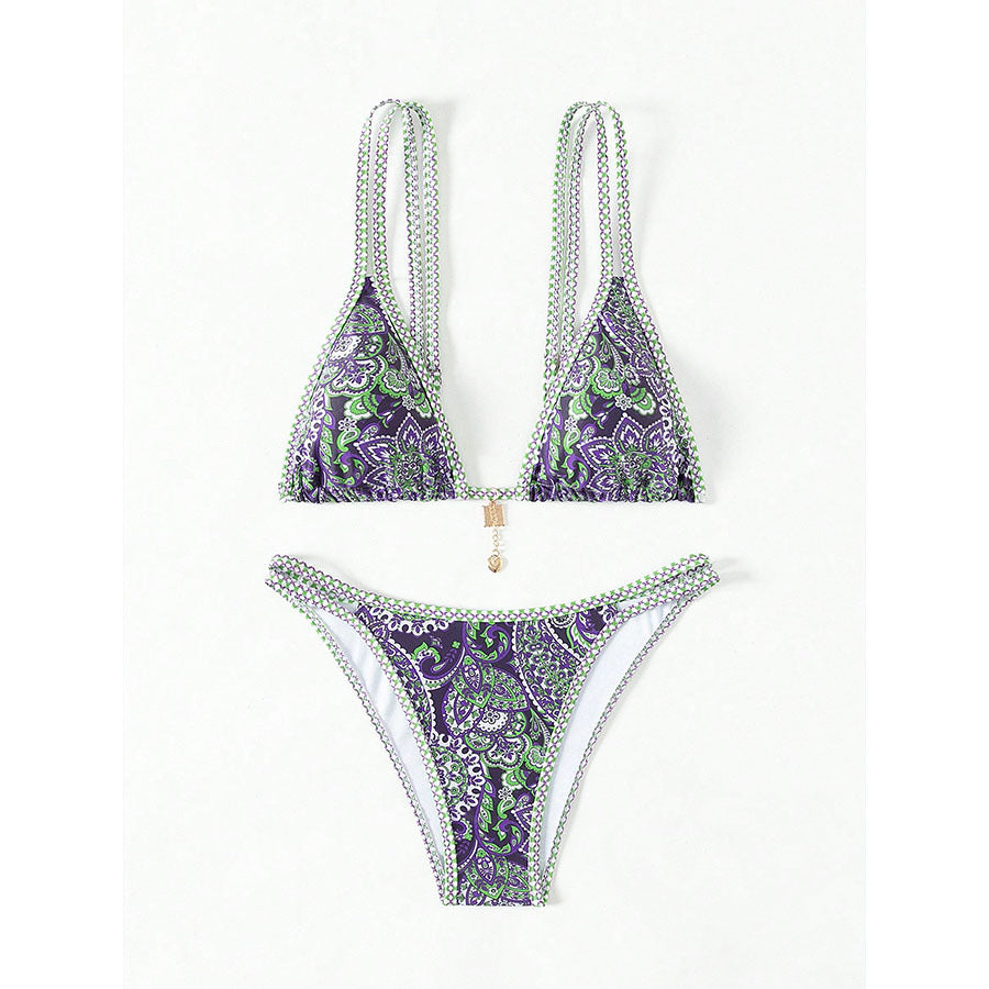 Dame Triangle Flettet Bikini Sæt Stilla
