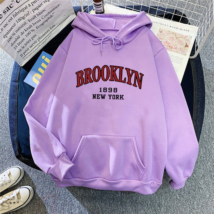 Kvindernes hoodie med urban Brooklyn design Skovae