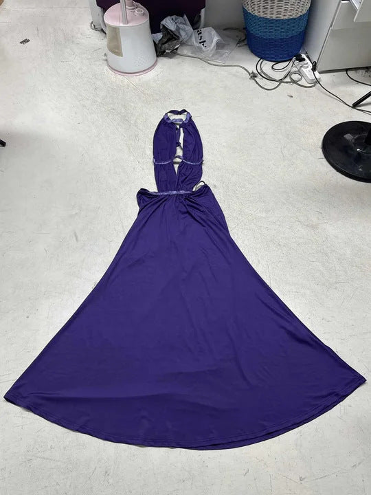 Damer Glamourøst Aftenkjole med raffinerede Cut-Outs og glitrende accenter Skovae