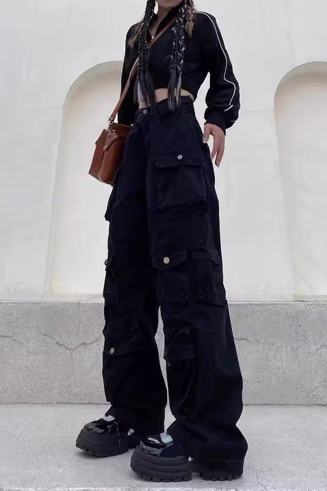 Stilla | Multi-pocket Loose Cargo Bukser