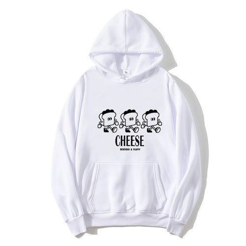 Kvinders hætte sweatshirt med kreativt tegneserieprint Skovae