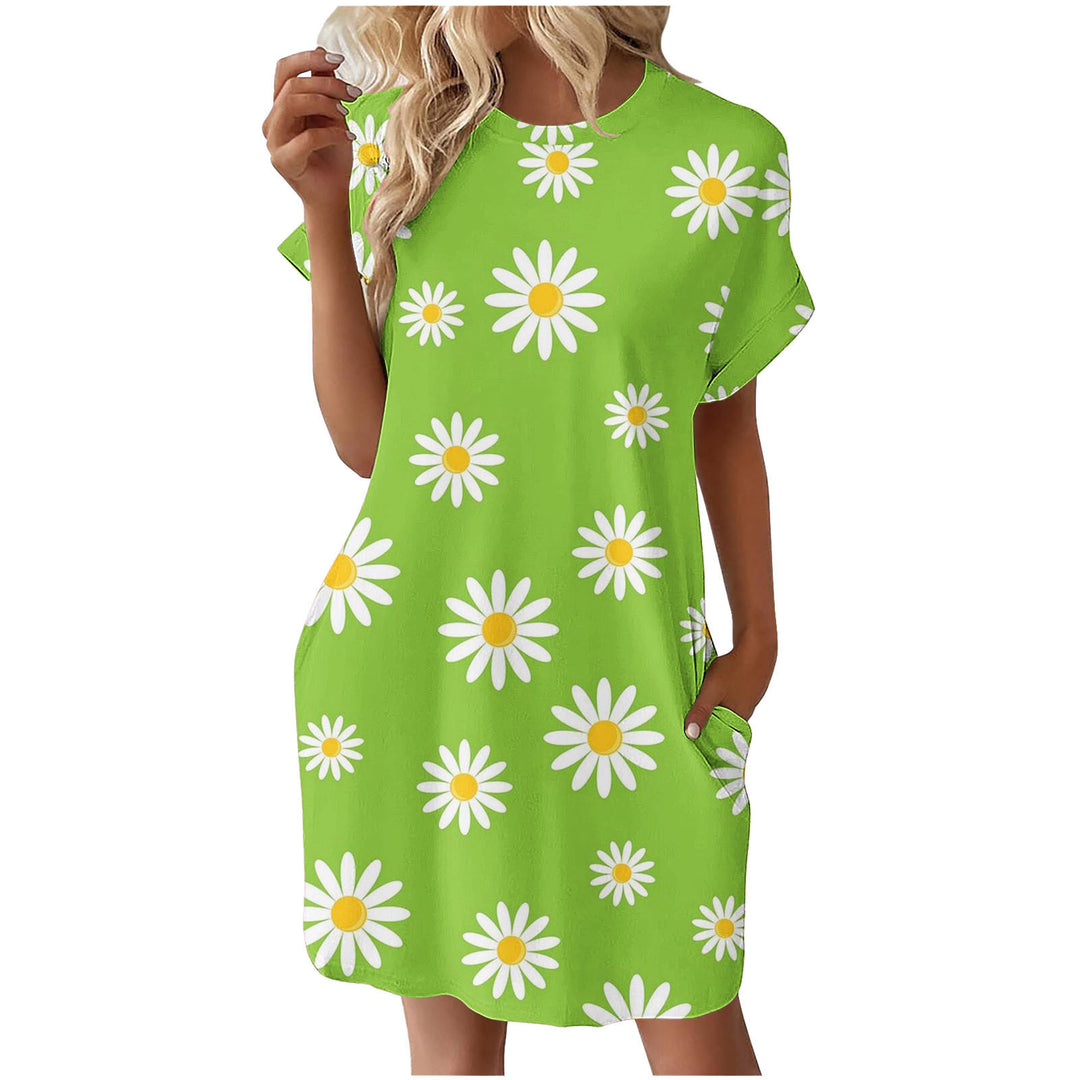Dame Fritid Blomst Print Shift Kjole Stilla