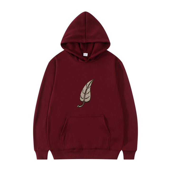 Dame hoodie med original bladmønster Skovae