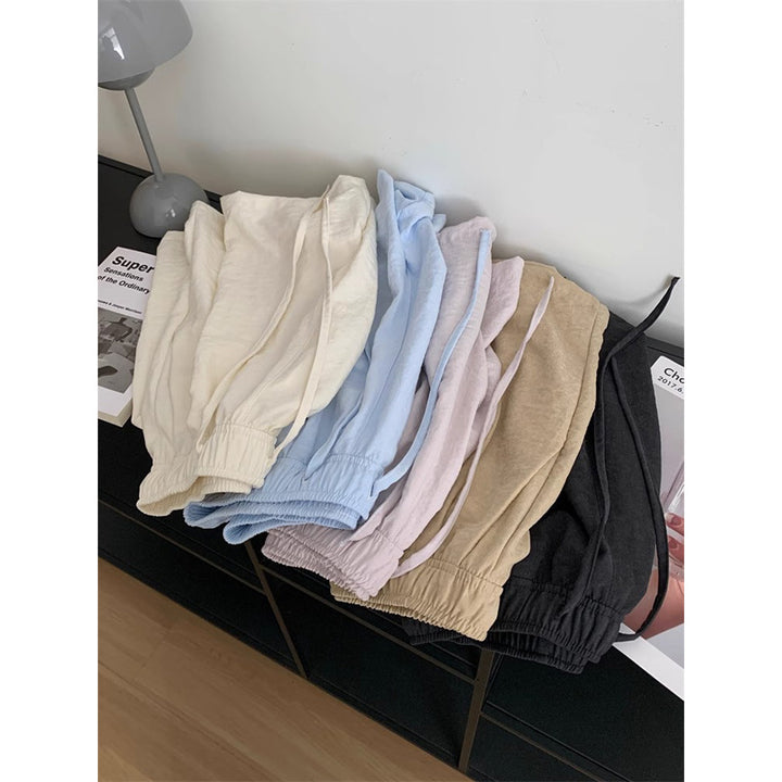 Femme Relaxed Fit Sommer Lounge Shorts med justerbar linning Stilla