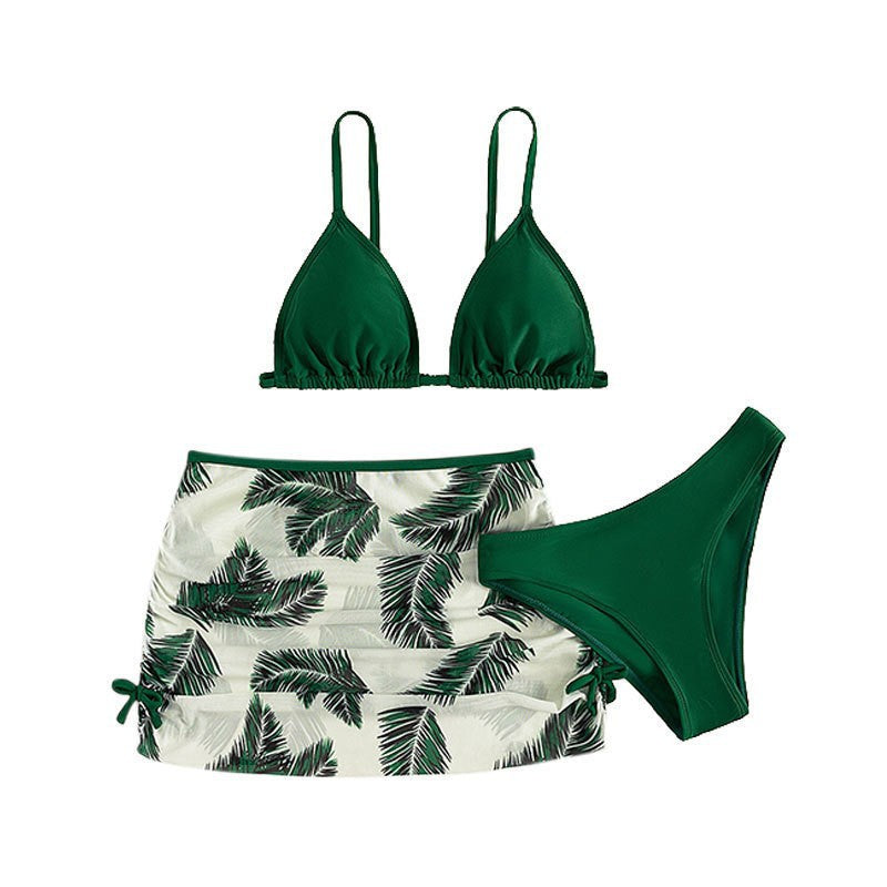 Dame bikini sæt med fint indpakningsskørt og smart bralette top Stilla