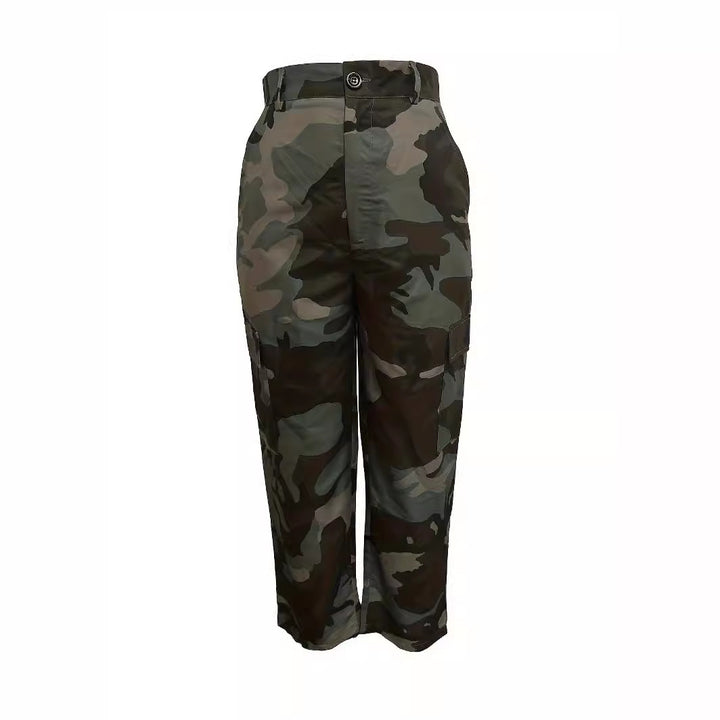 Dame Camouflage Utility Cargo-Bukser Stilla