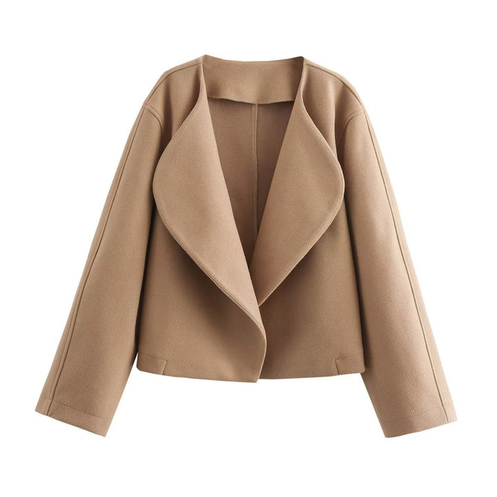 Damer elegant kort jakke med moderne ståkrave Stilla