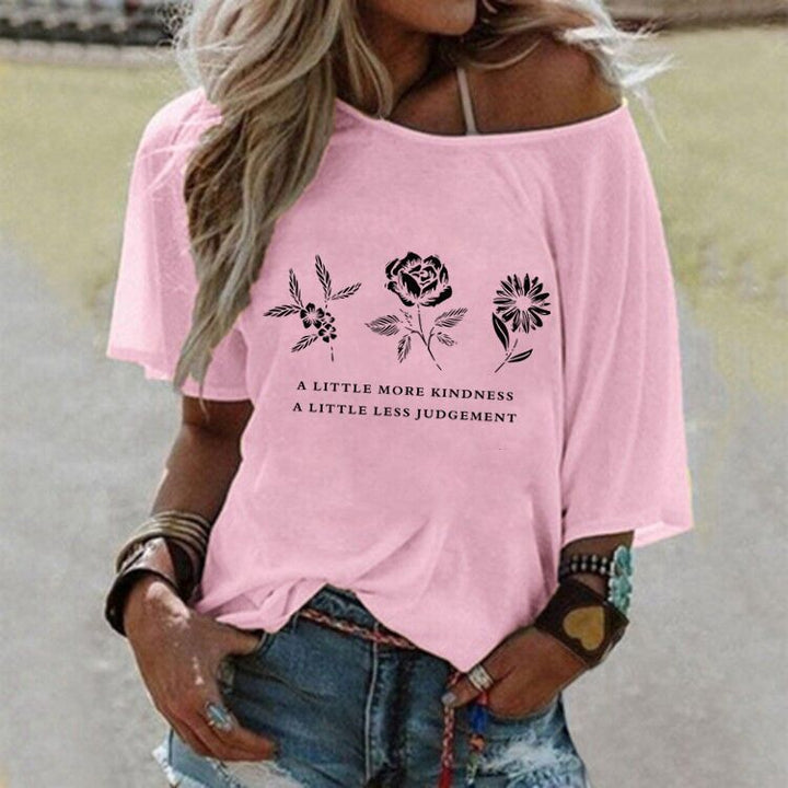 Dame Størrelse Grafisk T-Shirt Stilla