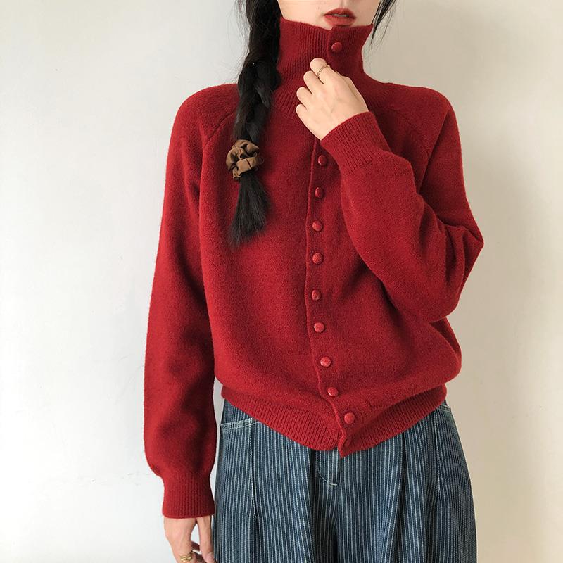 Dame moderigtig cardigan med knapdetaljer Stilla