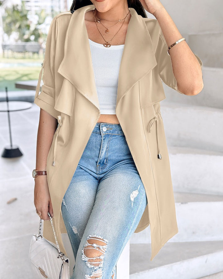 Dame Stilfuld Utility-Trenchcoat Stilla