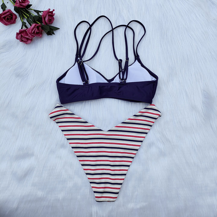 Dame Triangel-Bikini med flere stropper Skovae