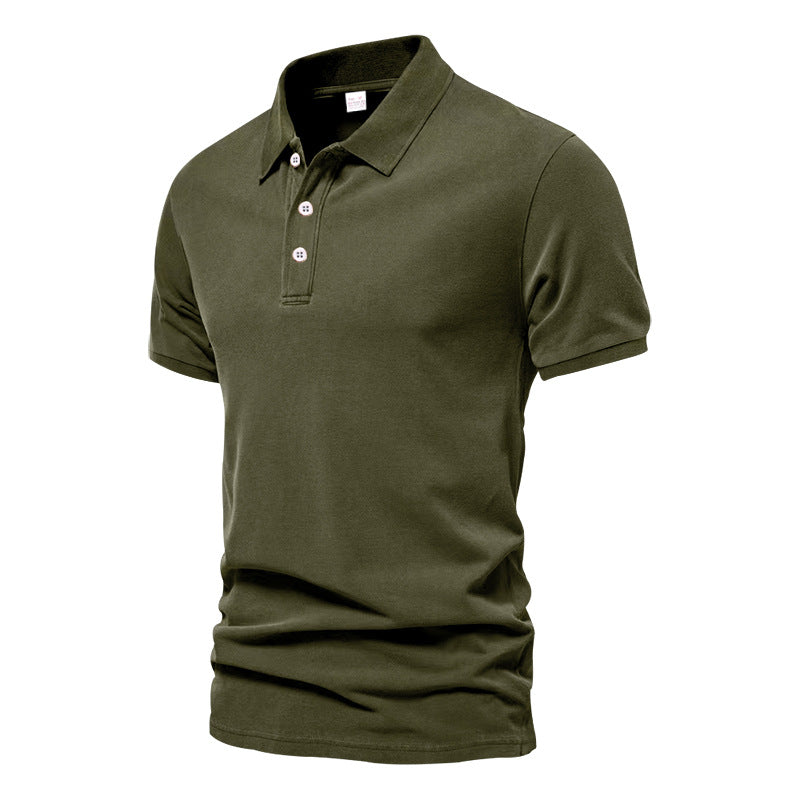 Herrer polo shirt lavet af meget åndbart bomuldsblandingsmateriale med elastiske ærmer Stilla