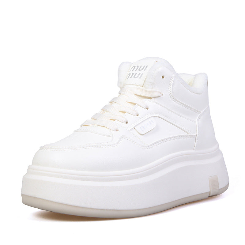 Dame vinterhigh-top sneakers med komfortabelt foder og tyk plateau Stilla