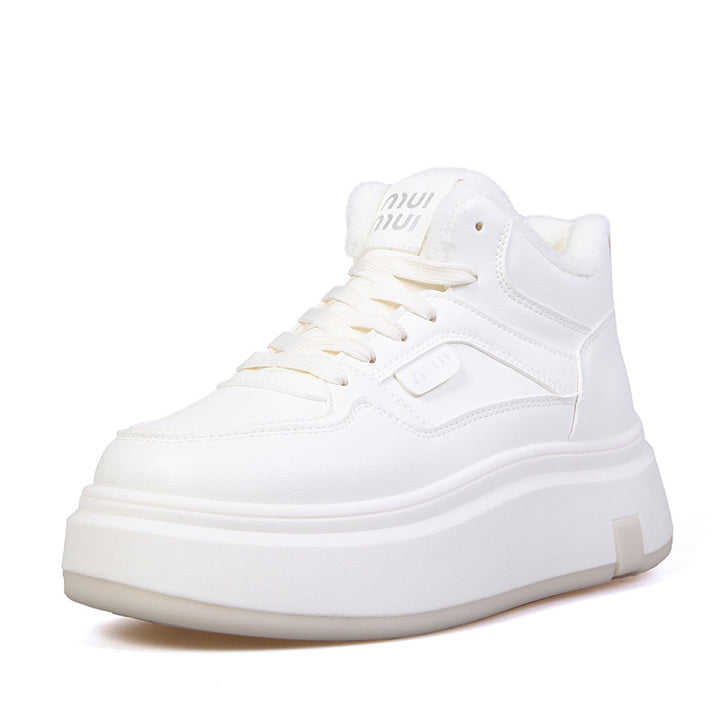 Dame vinterhigh-top sneakers med komfortabelt foder og tyk plateau Stilla