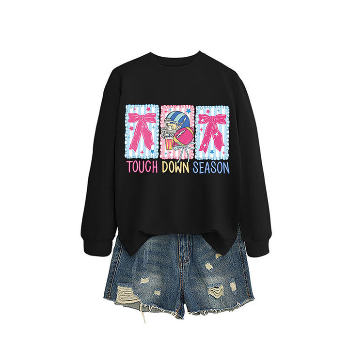 Kvinders sweatshirt med kreativ fodboldmotiv og afslappet snit Stilla