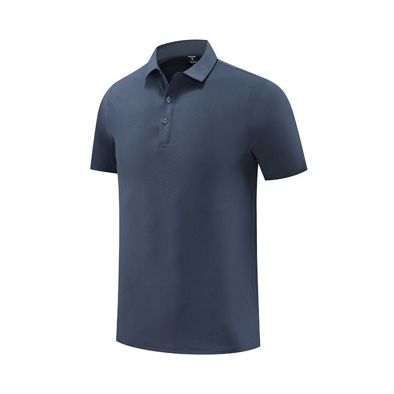 Herrer Elegant kortærmet polo skjorte lavet af åndbart materiale med klassisk krave Stilla