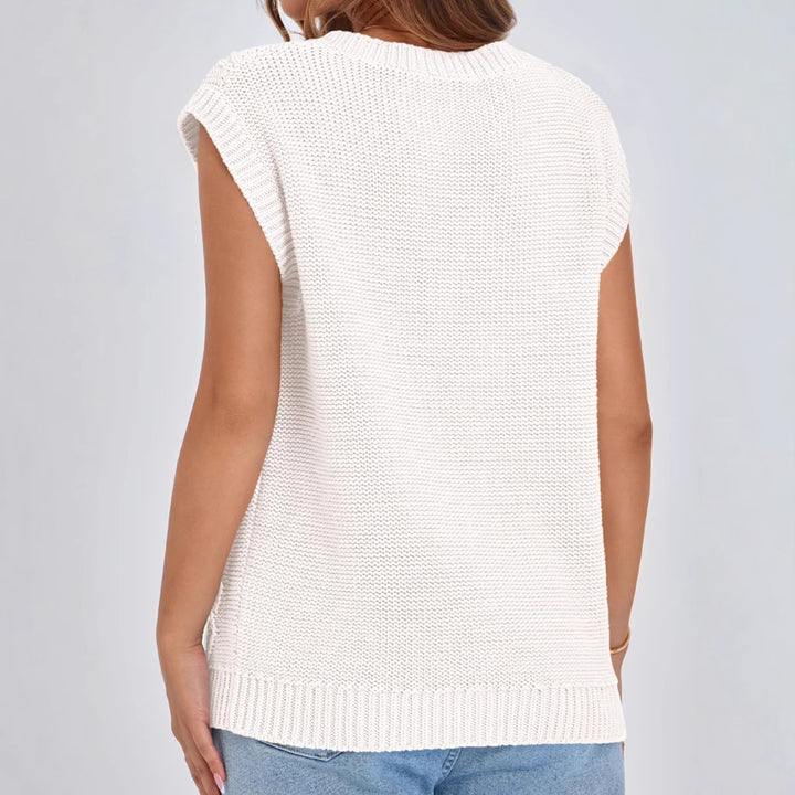 Femme Kabelstrik Kortærmet Pullover Stilla