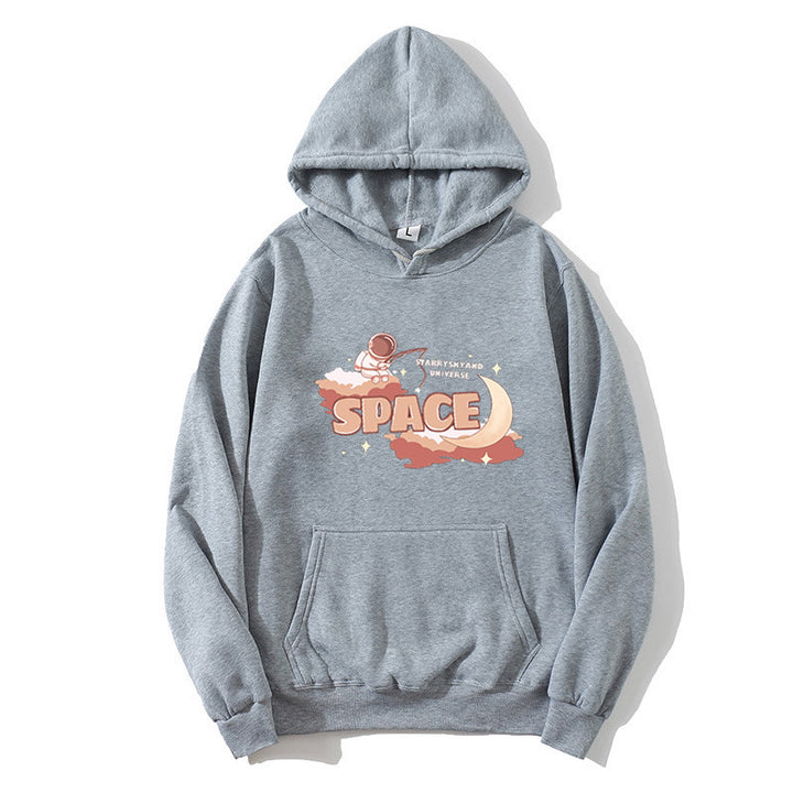 Kvinders hoodie med kreativ rumdesign Skovae