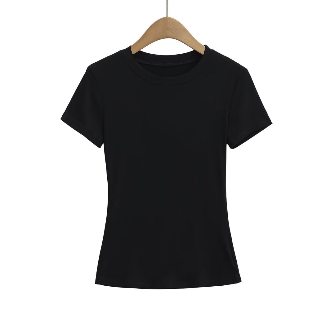 Dame Sporty T-shirt med tætsiddende snit og innovativt strækstof Stilla