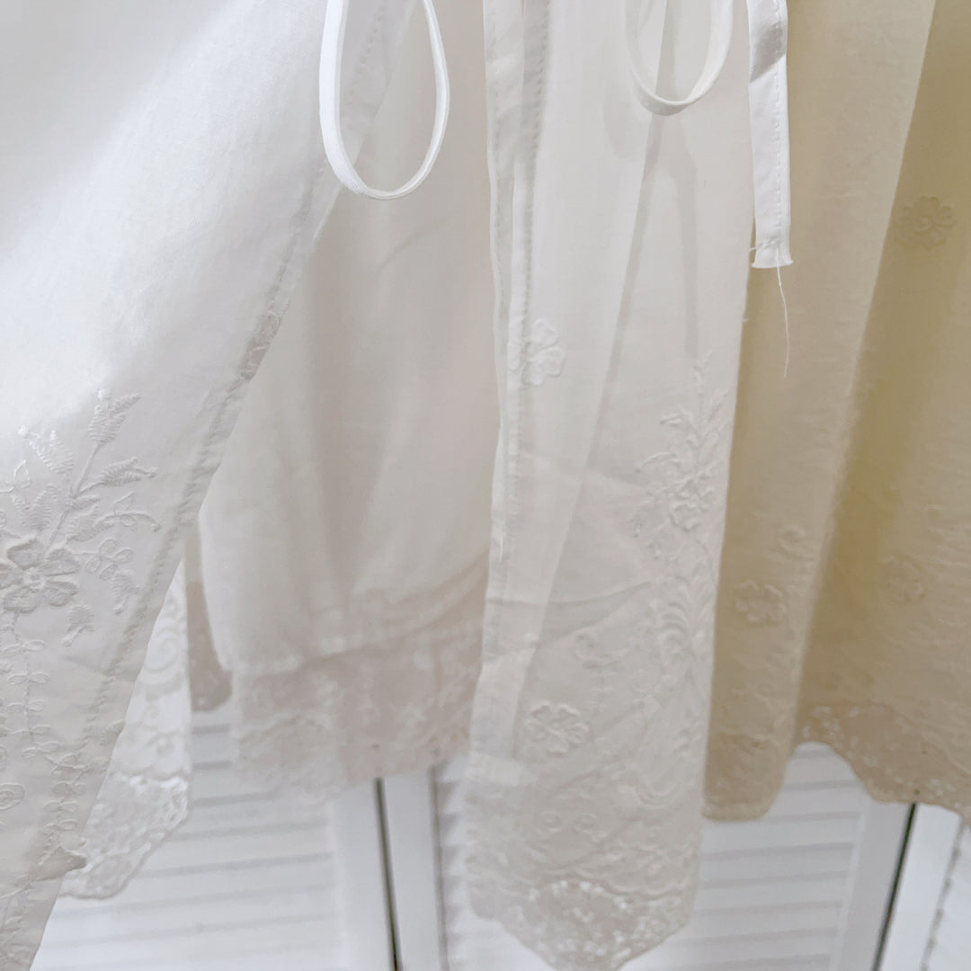 Femme Broderet Bohemian Maxiskørt Stilla