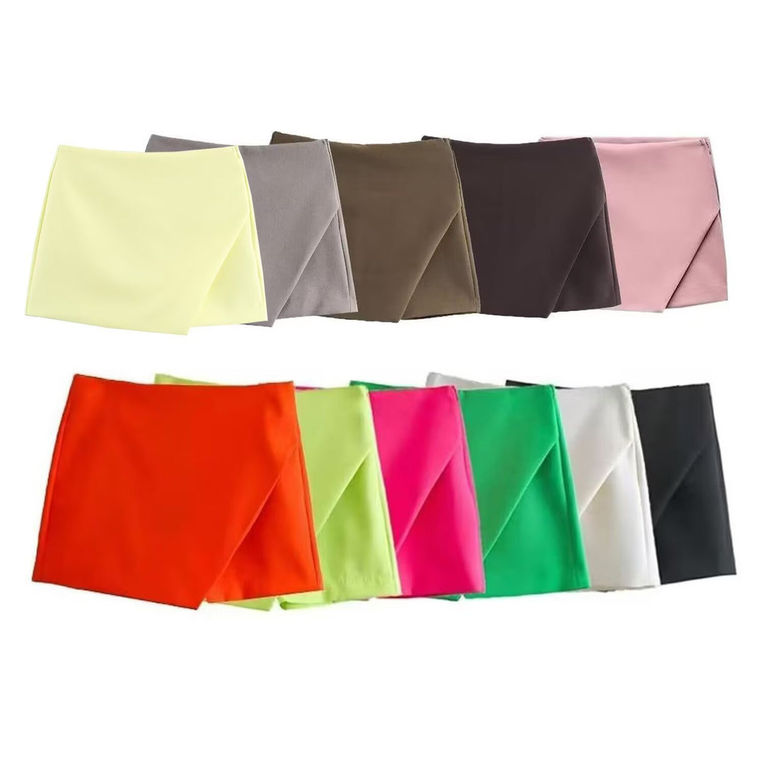 Dame mode wrap shorts lavet af højkvalitets, elastisk materiale Skovae