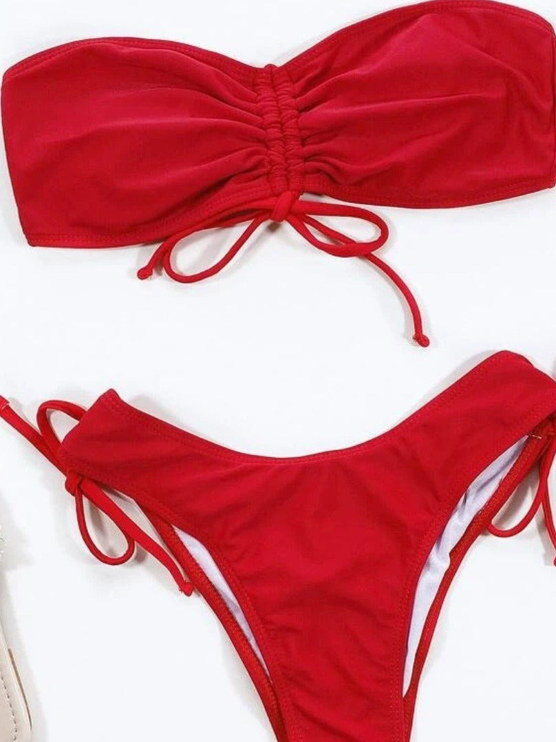 Dame Bandeau-stil justerbar bikini-sæt Stilla