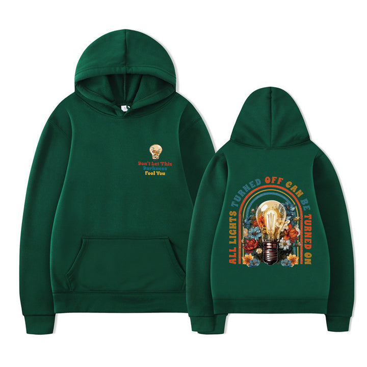 Kvinders hoodie med farverigt design og afslappet pasform Skovae