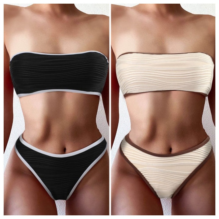 Dame Bandeau Bikini med behagelig pasform Skovae