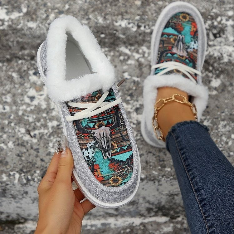 Dame Slip-On Sneakers med alsidigt mønster og hyggeligt indvendigt foder Stilla