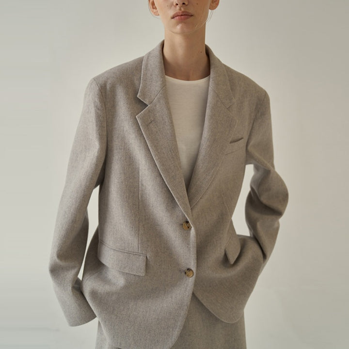 Kvindernes elegante box blazer lavet af kvalitets Stilla stof