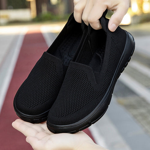 Damer nan sømløs strik-sneakers med ergonomisk fodsengsprofil og stødabsorberende letvægts sål Skovae