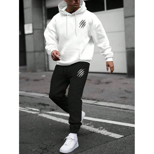 Herre tracksuit med moderne grafisk design og praktiske lommer Skovae