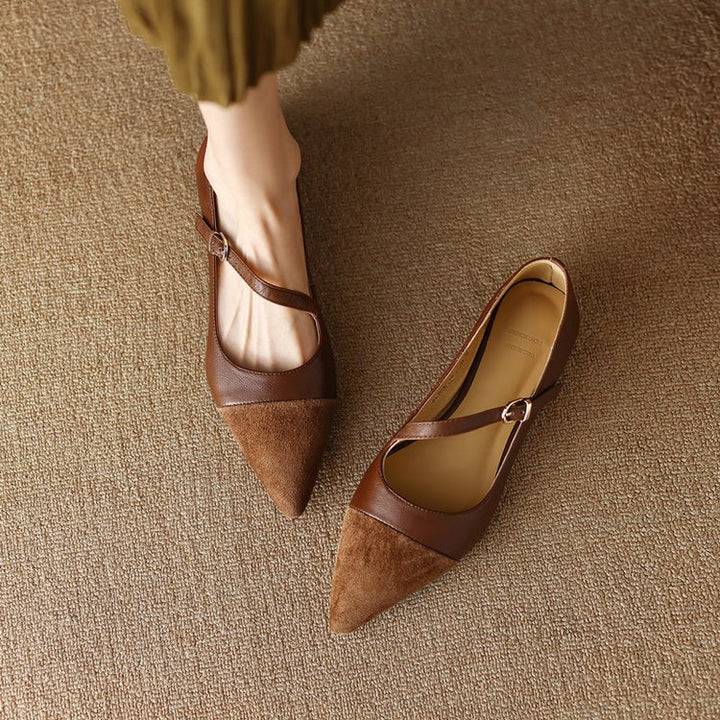 Dame elegante Ballerinas med justerbar rem Stilla