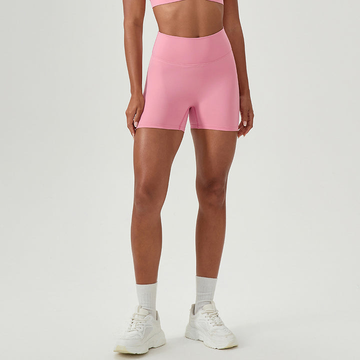 Dame højt skårede sportsshorts med elastisk talje og fugttransporterende materiale Stilla