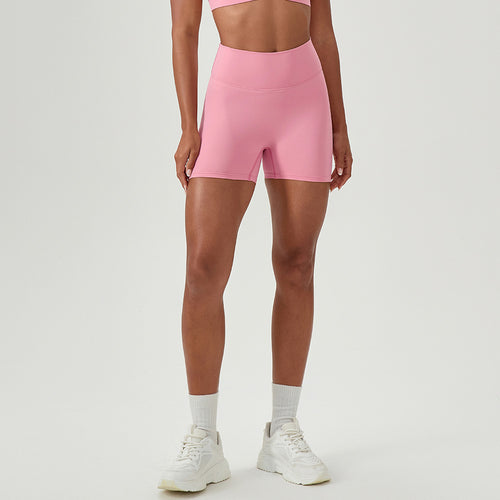 Dame højt skårede sportsshorts med elastisk talje og fugttransporterende materiale Stilla