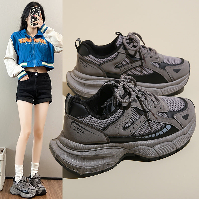 Dame Sporty Sneakers med luftig mesh-overflade og dæmpende sål Stilla