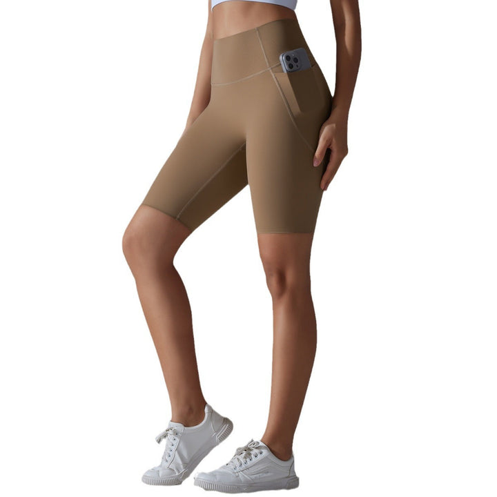 Dame cykelshorts med høj talje og praktiske sidelommer Skovae