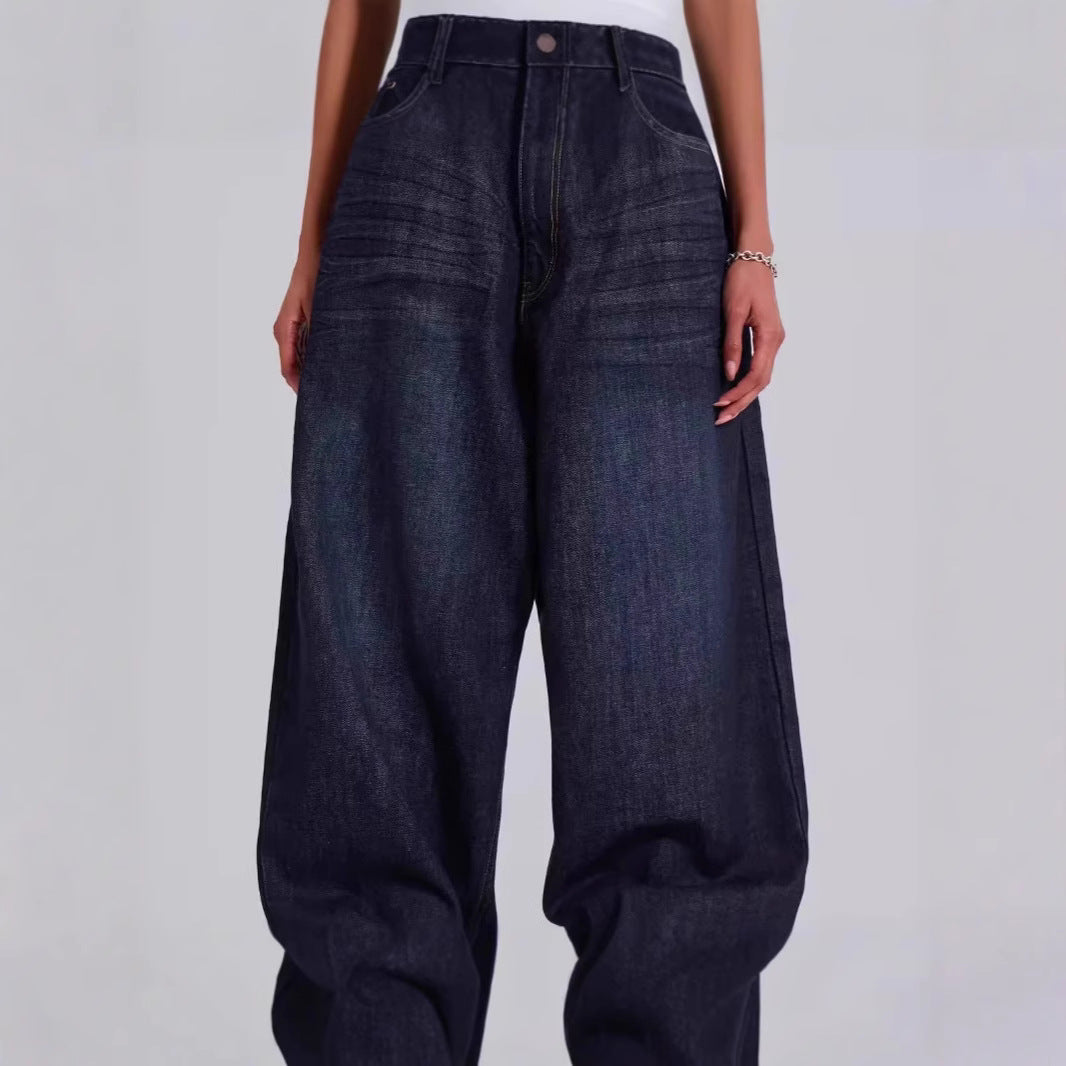 Dame Vidde Beinform Afslappet Pasform Denim-Bukser Stilla