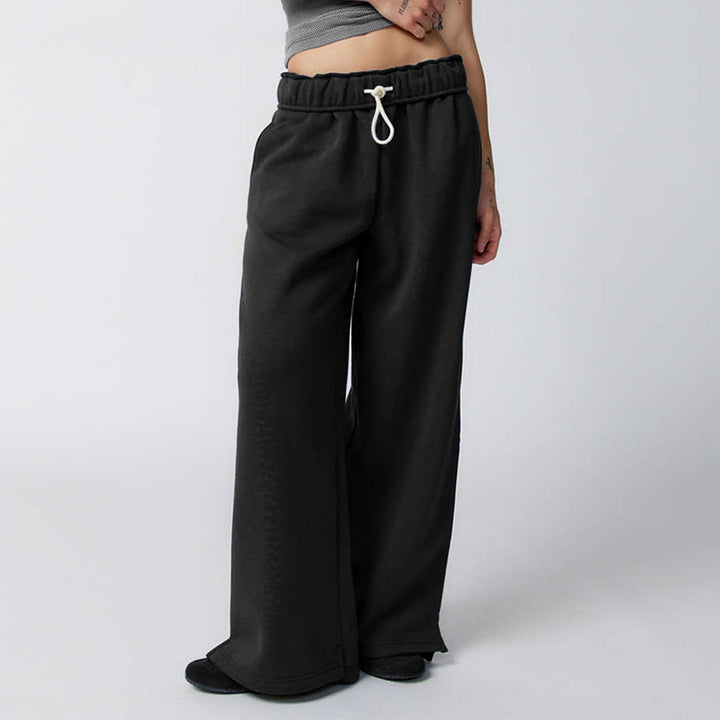 Dame Behagelige Sweatpants med vidde ben og elastisk talje Stilla